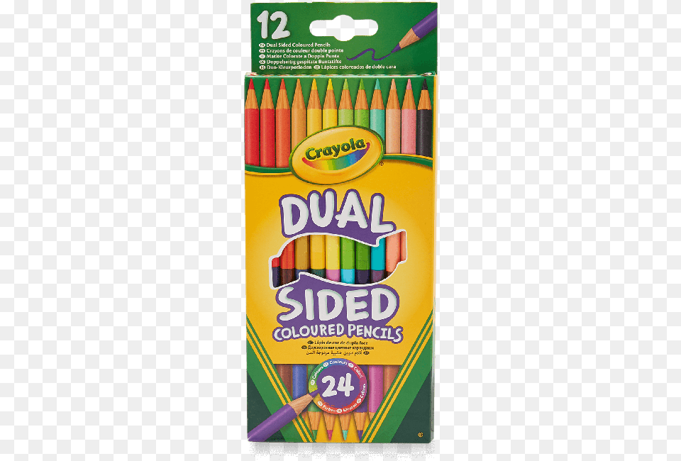 Crayola Dual Sided Coloured Pencils, Crayon Free Transparent Png