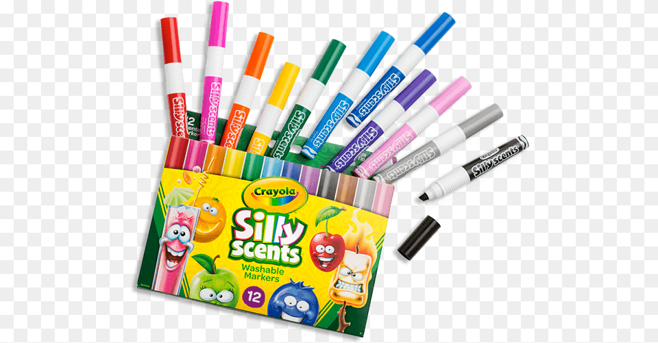 Crayola Sillyscents Markers Crayola Sillyscents Markers Crayola 12 Silly Scents Chisel Tip Markers, Marker, Baton, Stick, Dynamite Free Png Download