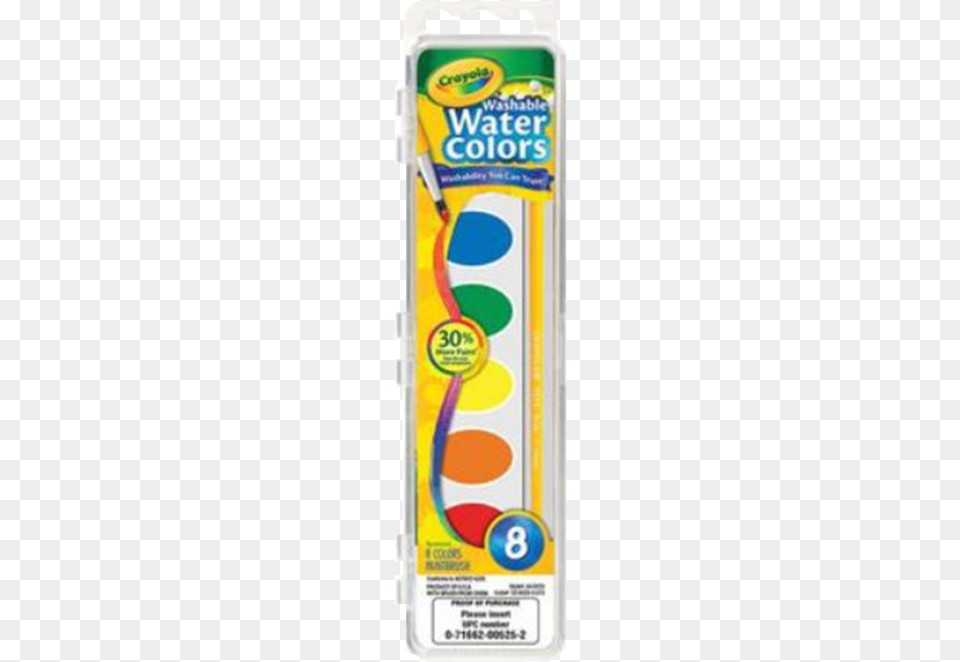 Crayola Washable Watercolors Crayola 8 Pan Washable Watercolors Set Of, Brush, Device, Tool Free Png