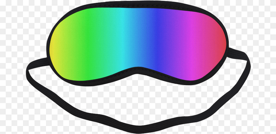 Crayon Box Ombre Rainbow Sleeping Mask Eye Mask With Googly Eyes, Accessories, Goggles Free Png