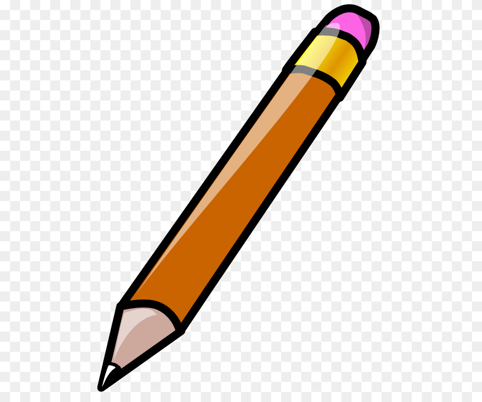 Crayon Clip Art Black And White, Pencil, Rocket, Weapon Free Transparent Png