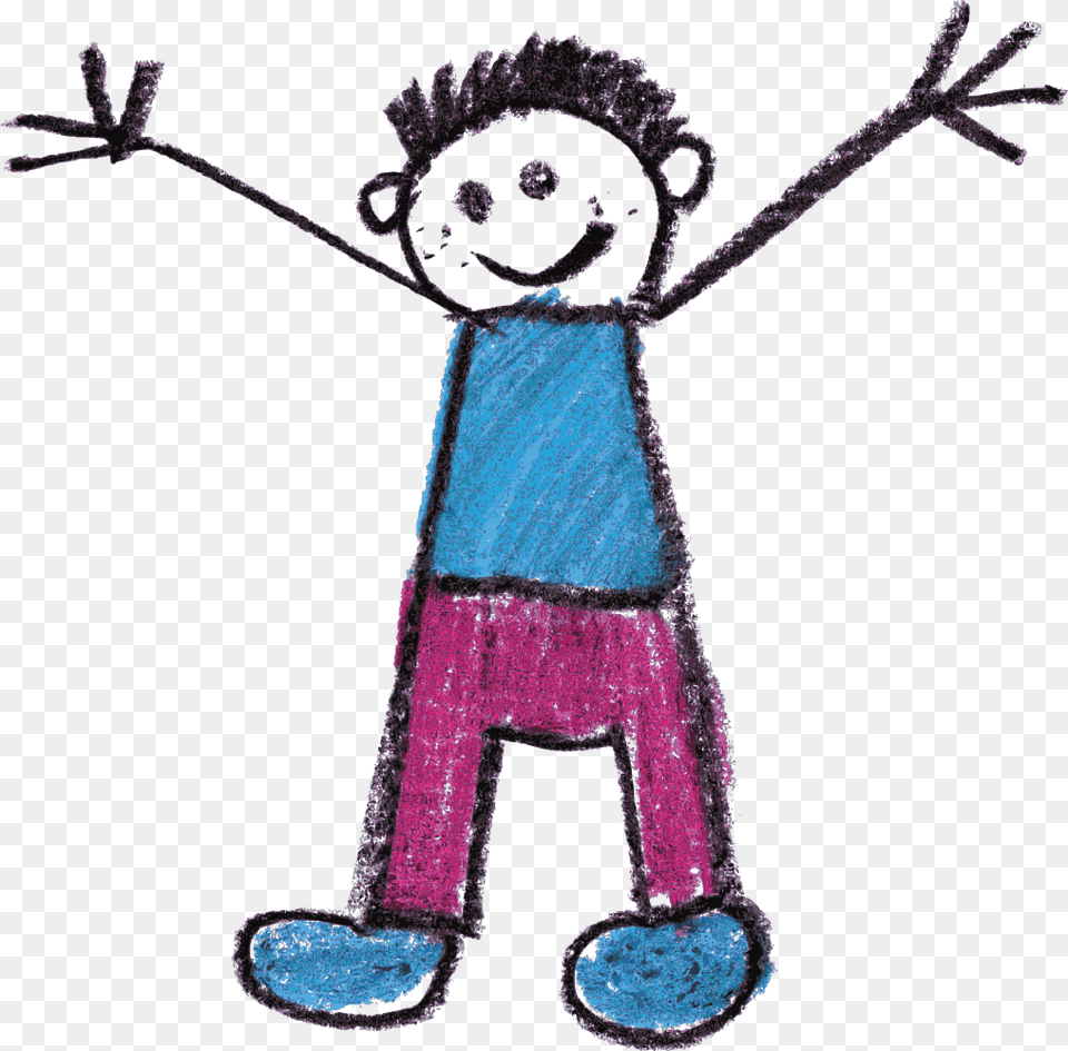 Crayon Doodle Happy Kids Drawing, Art, Toy Free Png Download