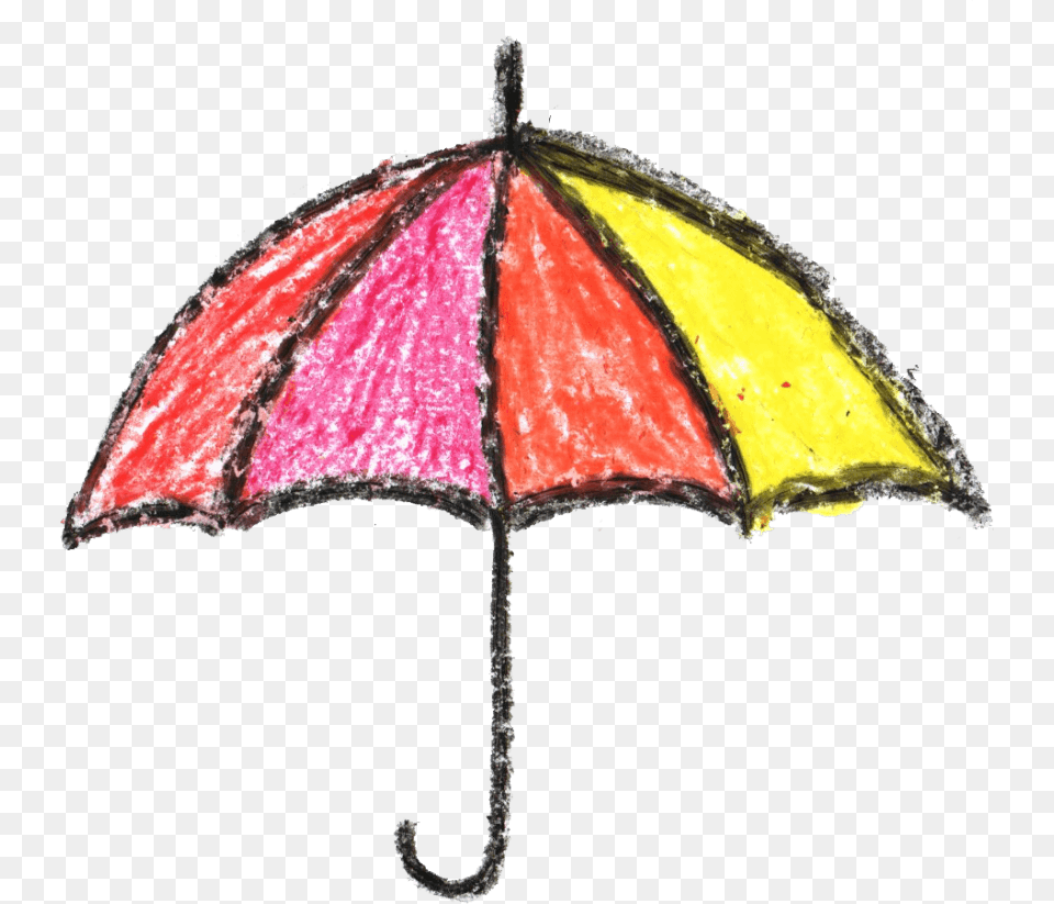 Crayon Umbrella Drawing, Canopy Free Png Download