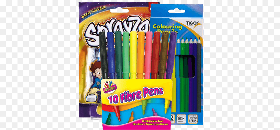 Crayons Clay Amp Paint Tiger Box 24 Full Length Colouring Pencil, Qr Code Free Transparent Png