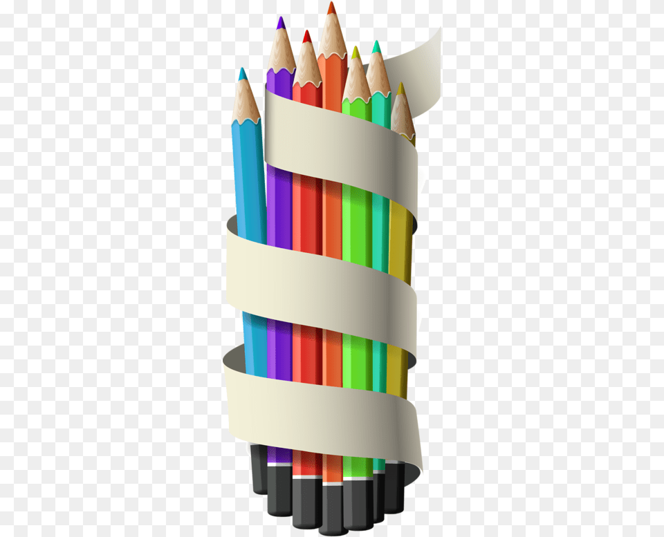 Crayons De Couleursarticles D Ecole, Birthday Cake, Cake, Cream, Dessert Free Png Download