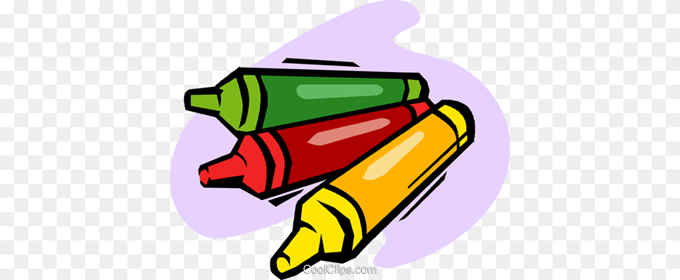 Crayons Royalty Free Vector Clip Art Illustration, Crayon, Dynamite, Weapon, Bulldozer Png