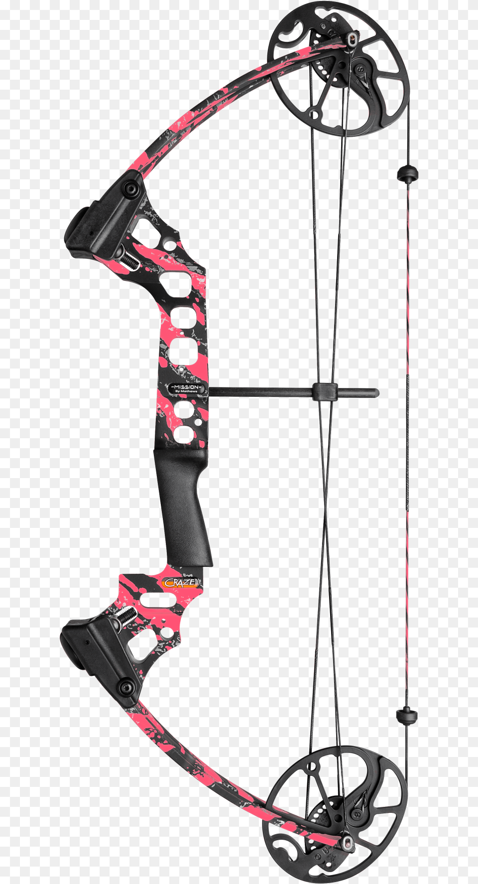 Craze Camo Mission Archery Compact Bow Hunting Gear Mission Craze Bow, Weapon, Machine, Wheel Png Image