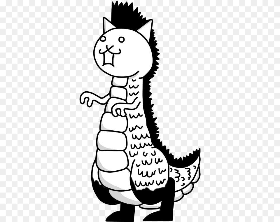 Crazed Dragon Cat The Battle Cats By Aauroz Dragon Cat The Battle Cats, Stencil, Baby, Person Free Png