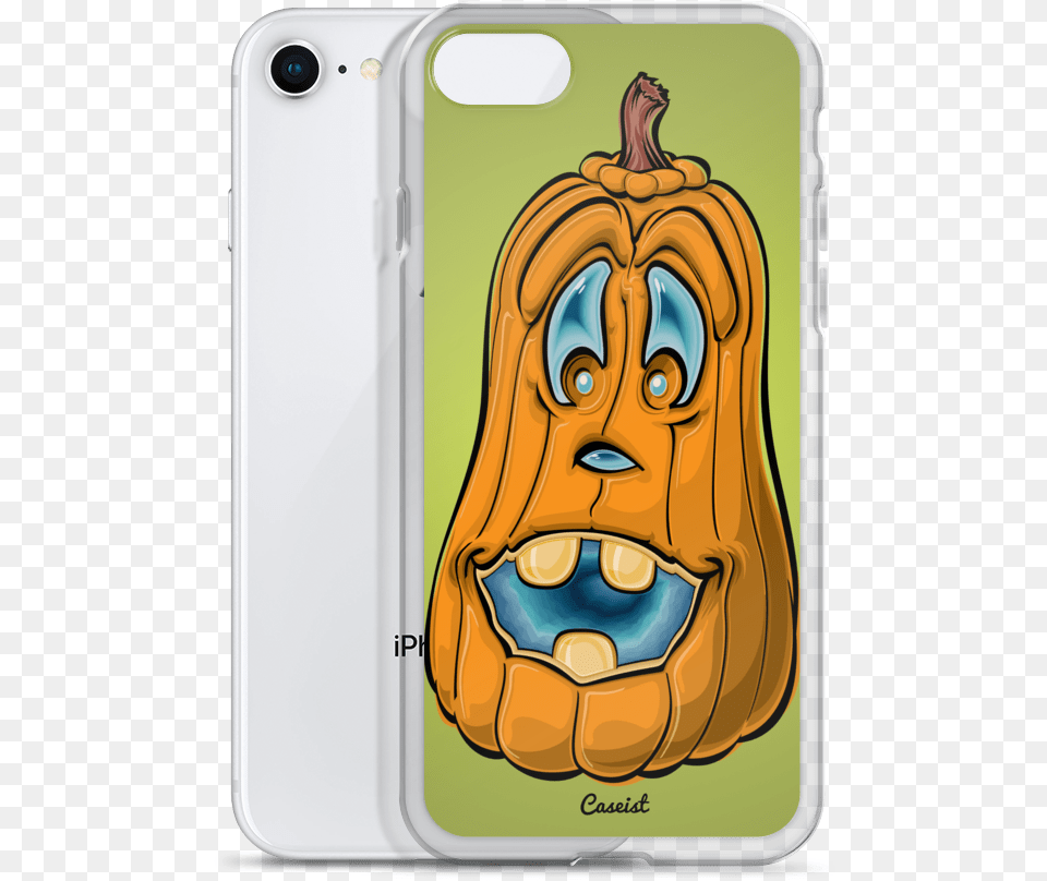 Crazy Cartoon Pumpkin Iphone Case Smily Pumkin For Halloween Fun Trucker Hat White And, Electronics, Mobile Phone, Phone, Food Png Image