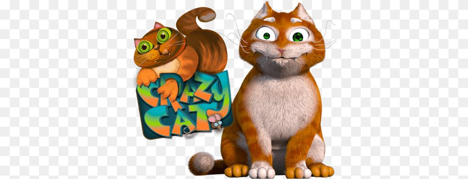 Crazy Catlogowithcatartwork Charitable Gaming By Cartoon, Animal, Cat, Mammal, Pet Free Png