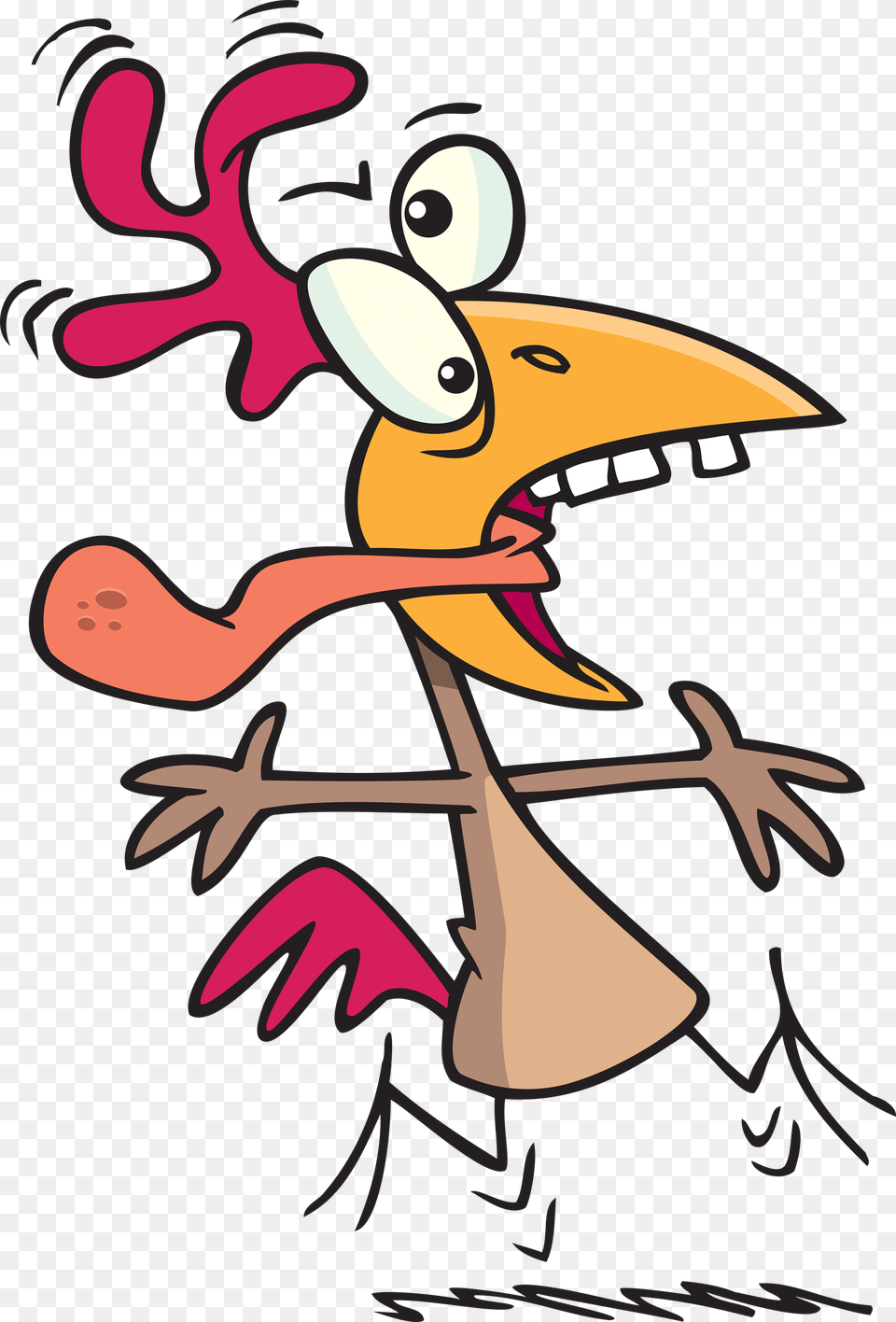 Crazy Chicken Clip Art, Animal, Beak, Bird, Fish Free Transparent Png