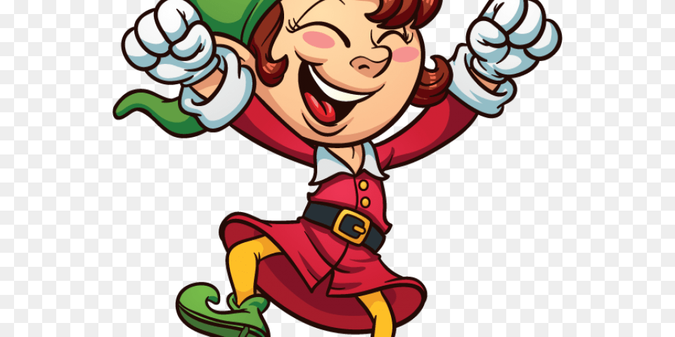 Crazy Clipart Elf Clipart Background Christmas Elf, Baby, Person, Cartoon, Face Png Image