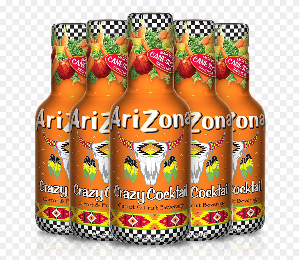 Crazy Cocktail 169oz 3 X 12 Pack Arizona Mucho Mango, Bottle, Alcohol, Beer, Beverage Png Image