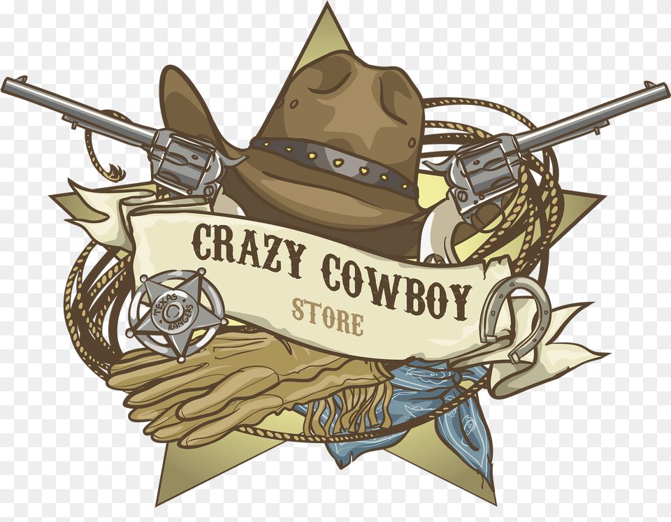 Crazy Cowboy Store El Viejo Oeste, Clothing, Hat, Firearm, Gun Free Png