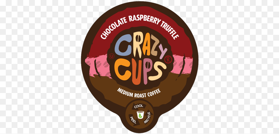 Crazy Cups Chocolate Raspberry Truffle Crazy Cups Death By Chocolate Flavored Coffee Single, Badge, Logo, Symbol, Advertisement Free Png Download