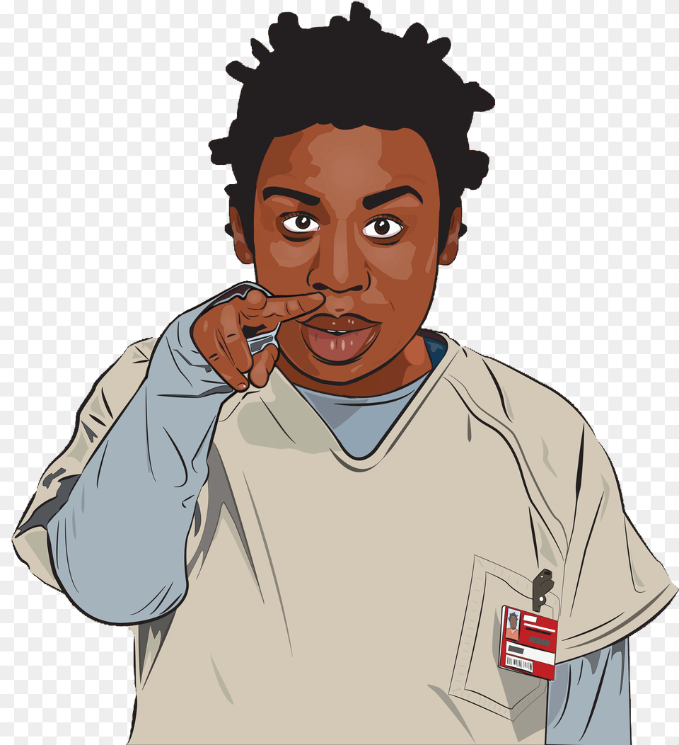Crazy Eyes Pocket T Shirt Sfondi Orange Is The New Black, Adult, Person, Man, Male Free Png Download