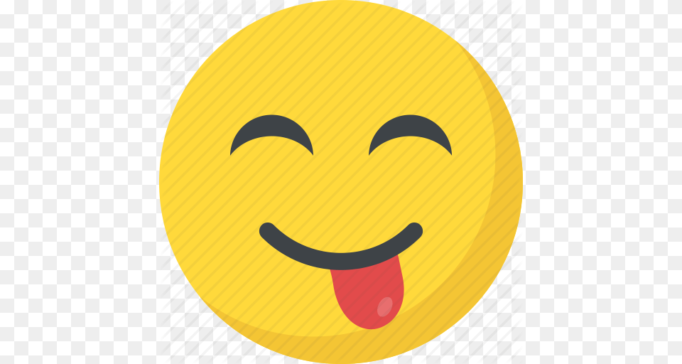 Crazy Face Emoji Naughty Smiley Stuck Out Tongue Icon, Disk Free Png Download