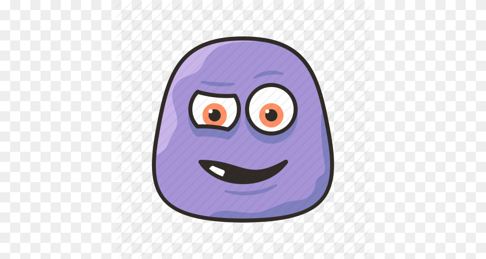 Crazy Face Funny Monster Purple Icon Free Png Download