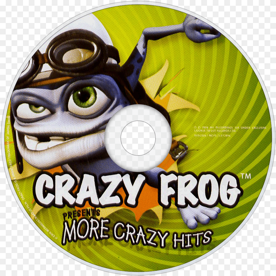 Crazy Frog Music Fanart Fanarttv Crazy Frog Crazy Frog Presents More Crazy Hits, Disk, Dvd, Face, Head Png Image