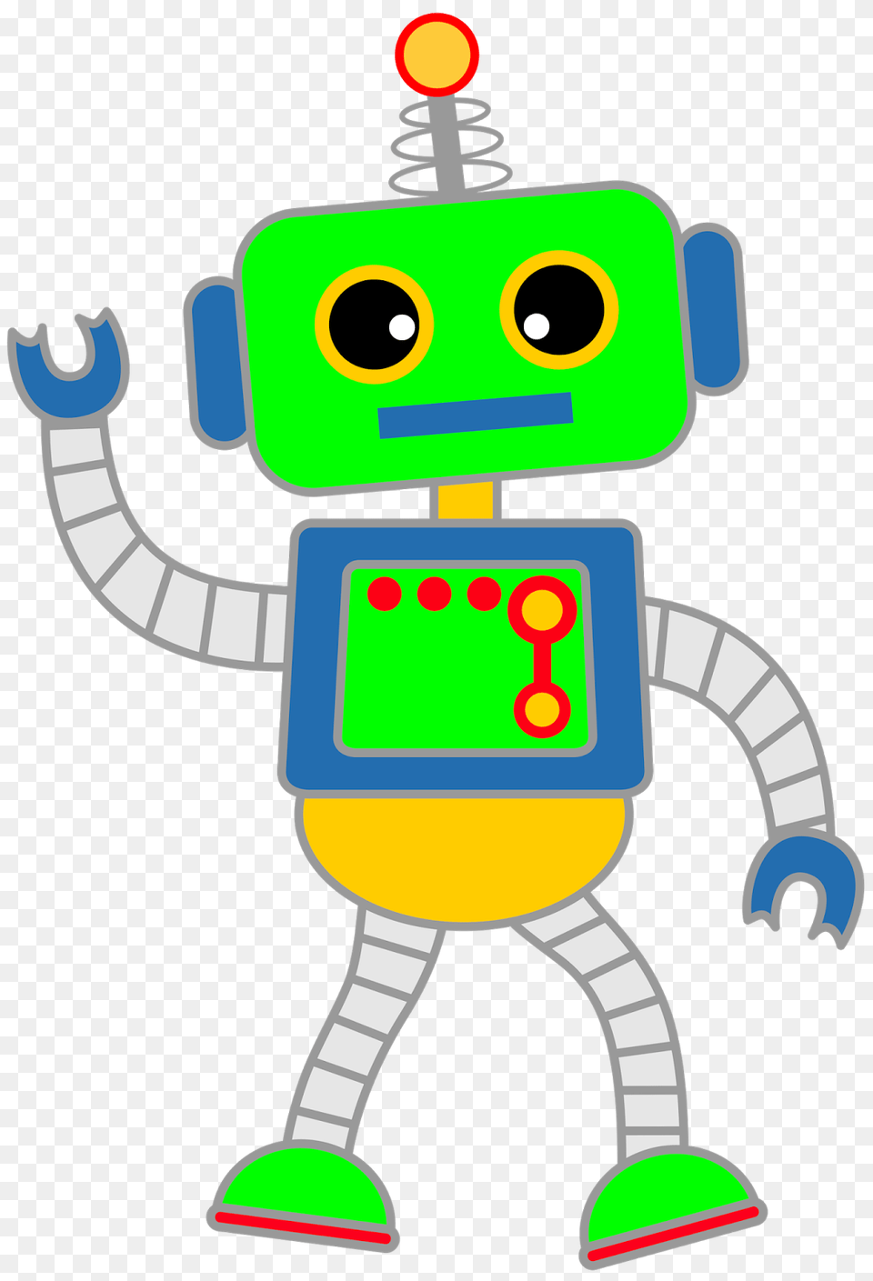 Crazy Good Morning Clip Art, Robot Free Png