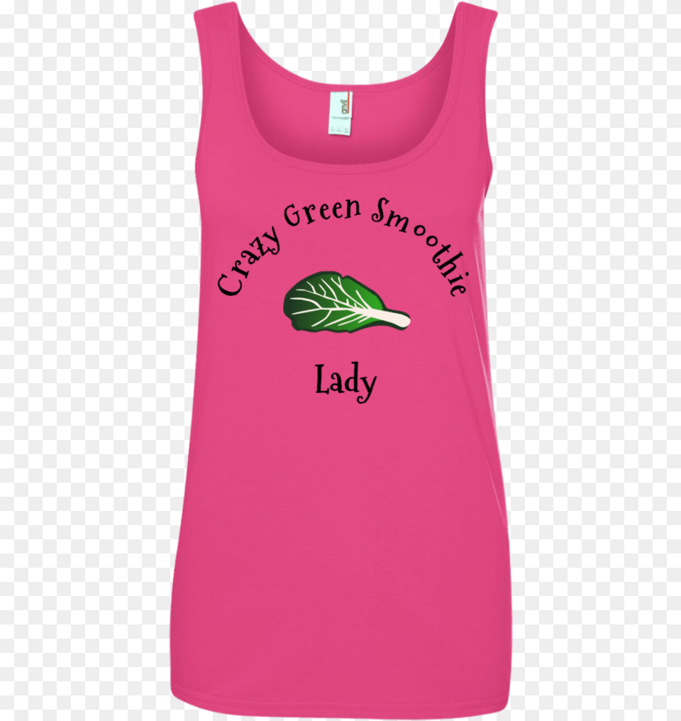 Crazy Green Smoothie Lady 100 Ringspun Cotton Tank Hoodie, Clothing, Tank Top, Shirt, Food Free Png Download