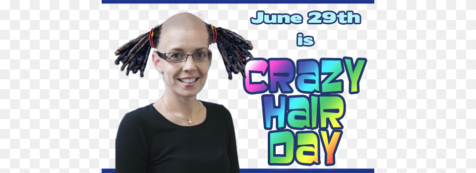 Crazy Hair Day Graphic Library Stock Crazy Hair Day Transparent, Accessories, Portrait, Photography, Person Png Image