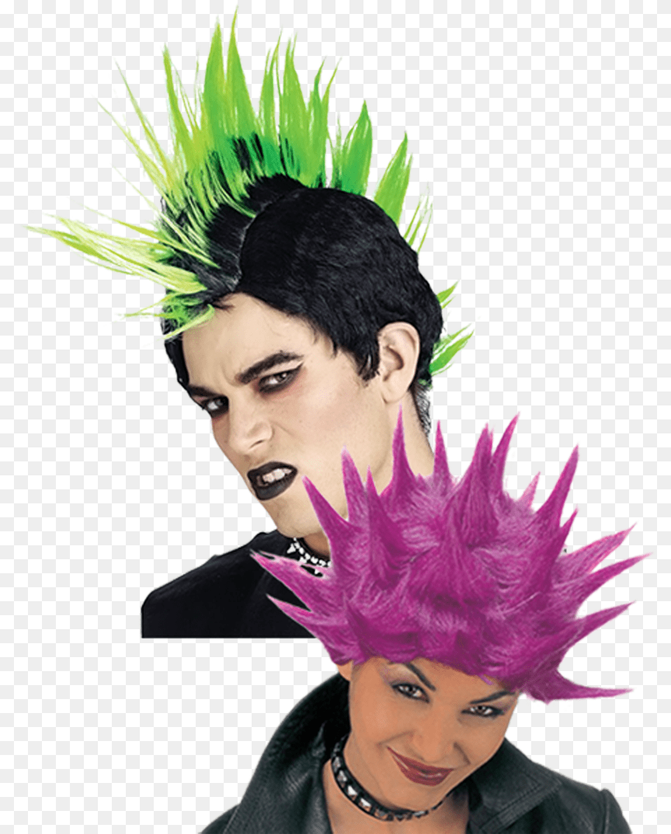 Crazy Hair Punk Fashion, Adult, Face, Head, Male Png