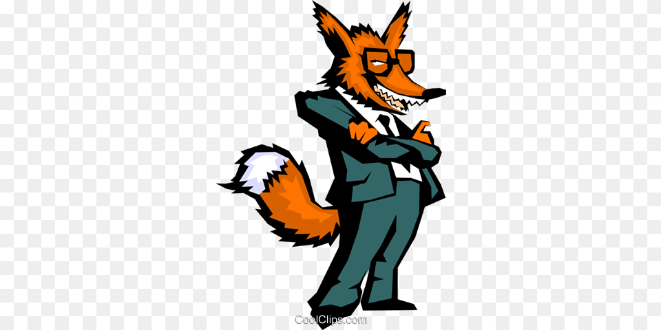 Crazy Like A Fox Royalty Vector Clip Art Illustration, Book, Comics, Publication, Person Free Png Download