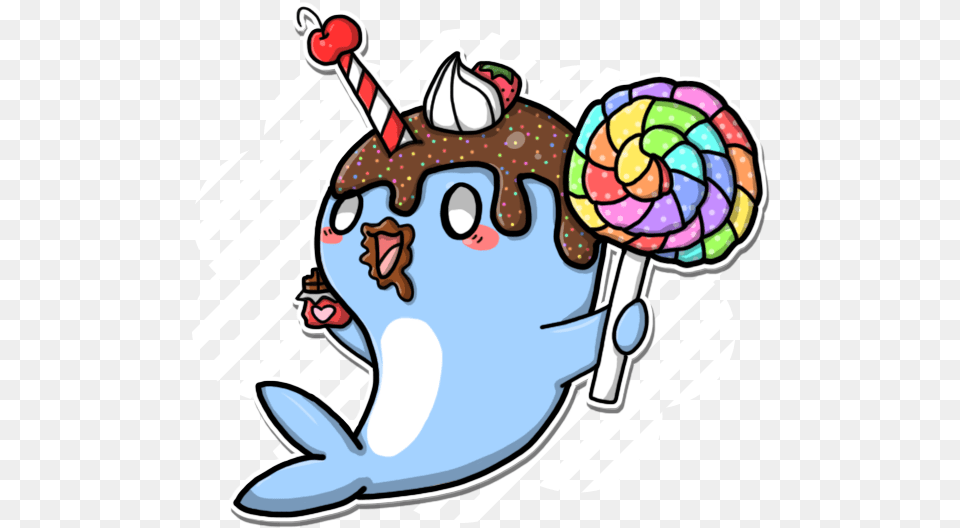 Crazy Narwhal V Narwhal Cartoon, Candy, Food, Sweets, Baby Free Png Download