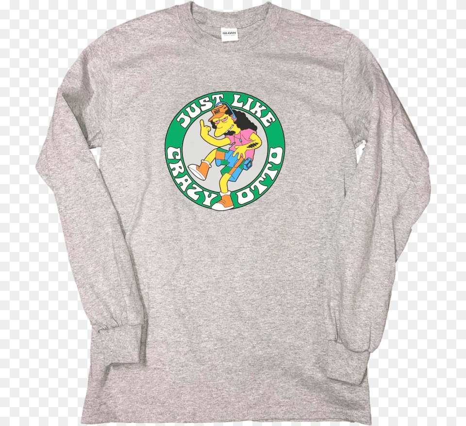 Crazy Otto Ramble On Rose Long Sleeve Tee Grateful Dead Crazy Otto Collectors Pin, T-shirt, Clothing, Sweatshirt, Sweater Free Png