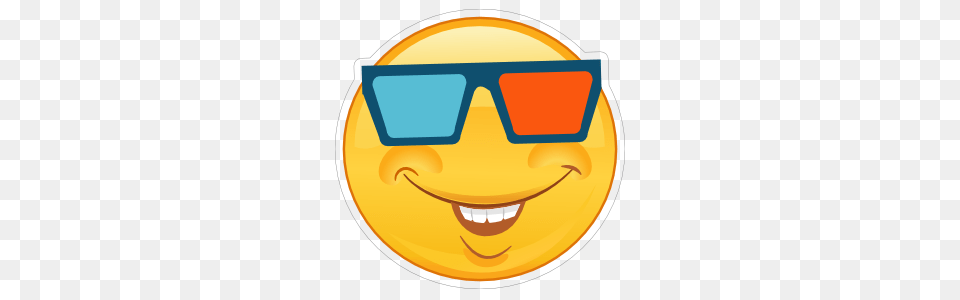 Crazy Smiling Emoji With Glasses Sticker, Accessories, Sunglasses, Photography, Nature Free Png