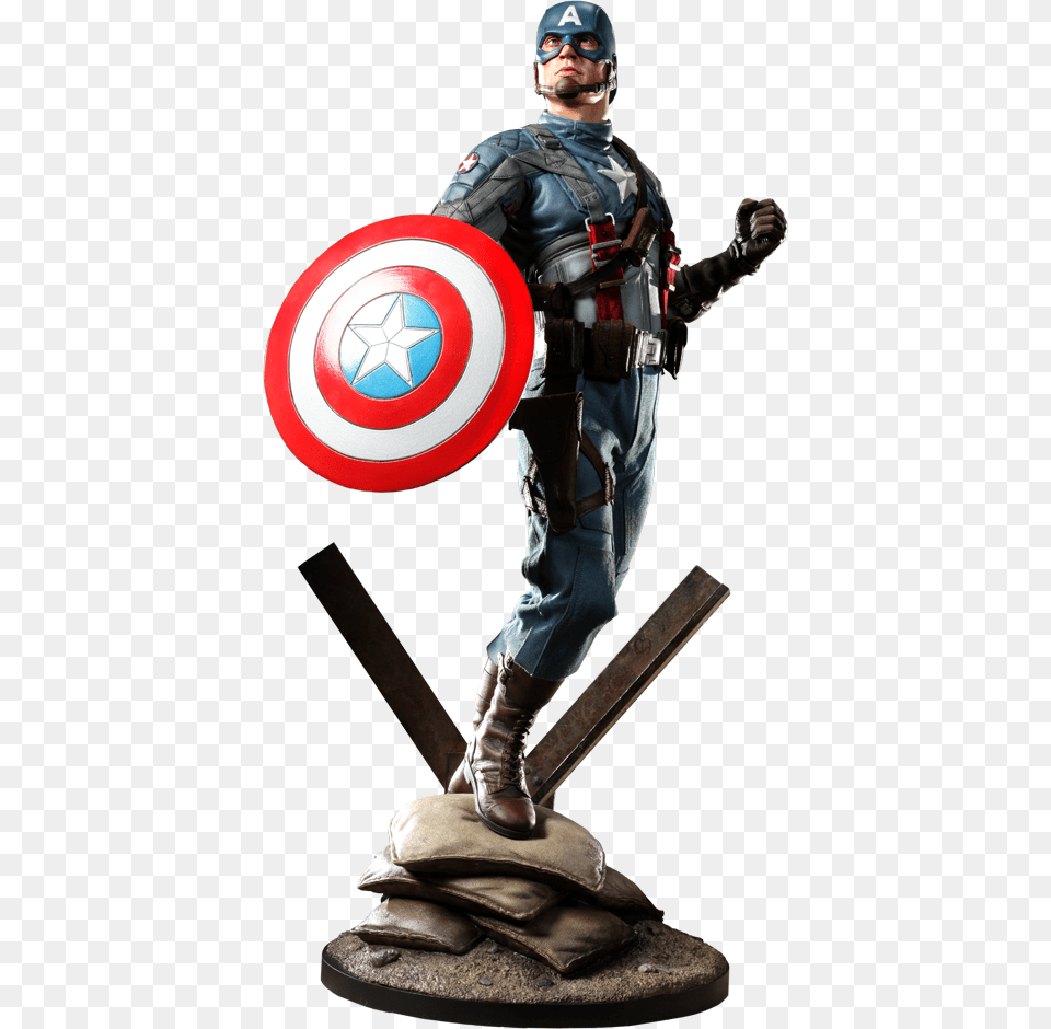 Crazy Toys Captain America First Avenger Premium Format, Adult, Male, Man, Person Free Png
