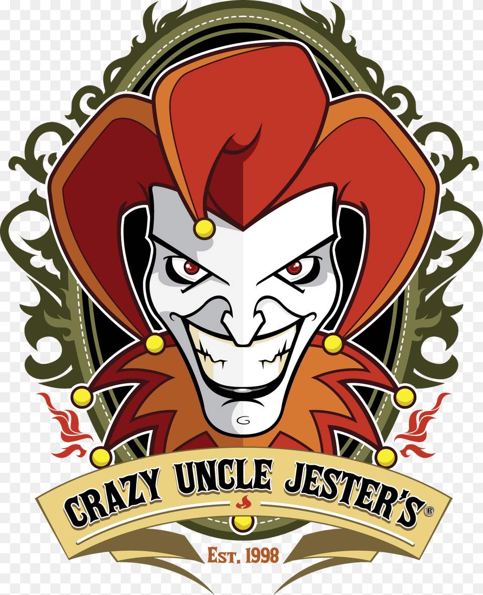 Crazy Uncle Jester39s Logo For Enhanced Scovie Awards Jester Logo, Carnival, Face, Head, Person Png