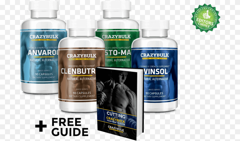Crazybulk Legal Steroids Cutting And Fat Burning Stack Crazy Bulk Cutting Stack, Plant, Herbal, Herbs, Person Free Png Download
