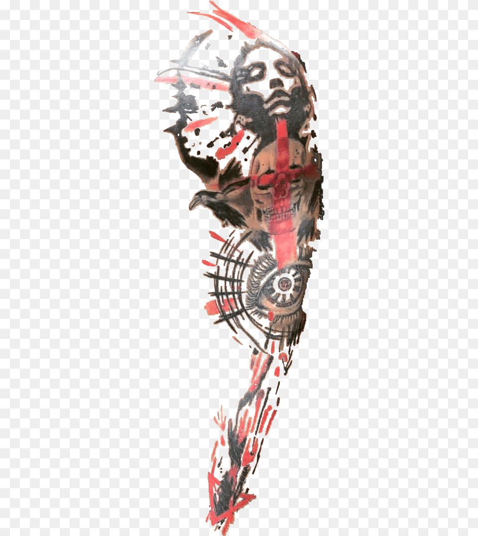 Crazzy Steve Arm Tattoo Transparent Arm Tattoo, Person, Skin, Adult, Female Png Image