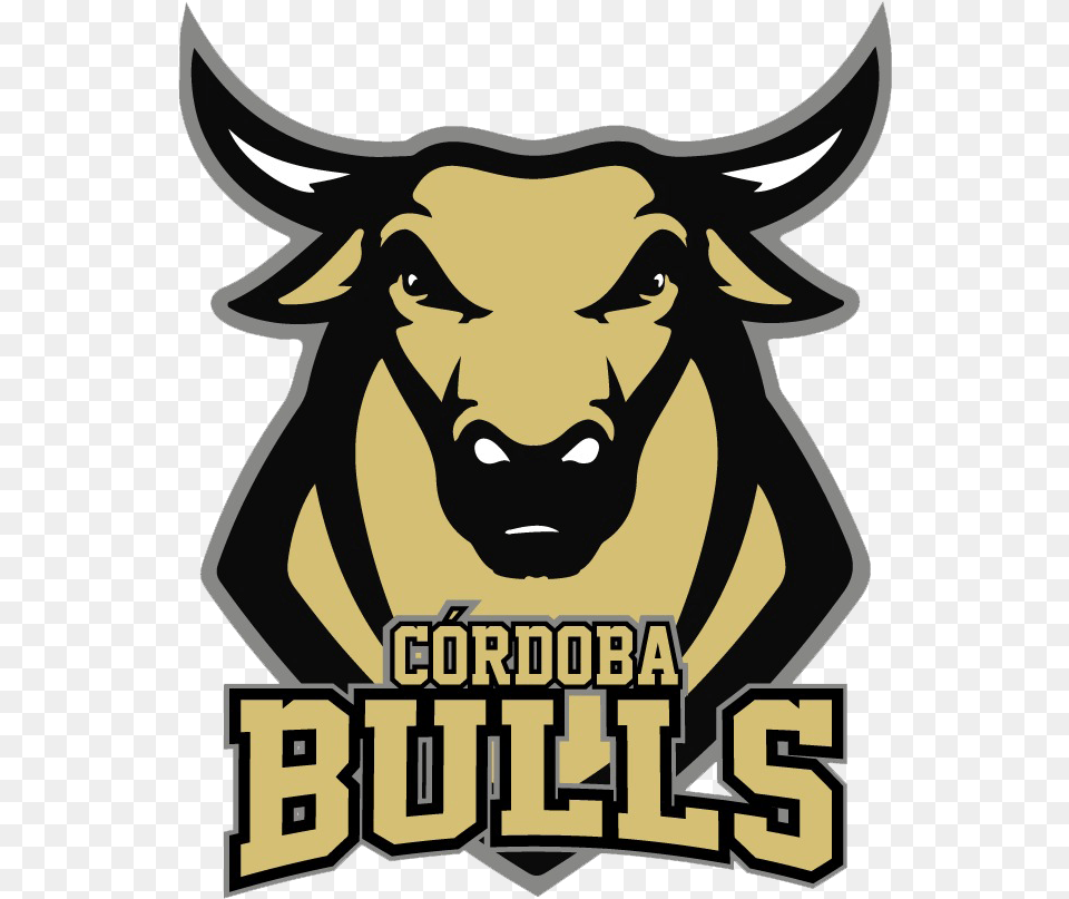 Crdoba Bulls Logo Poster, Animal, Bull, Mammal, Person Free Transparent Png