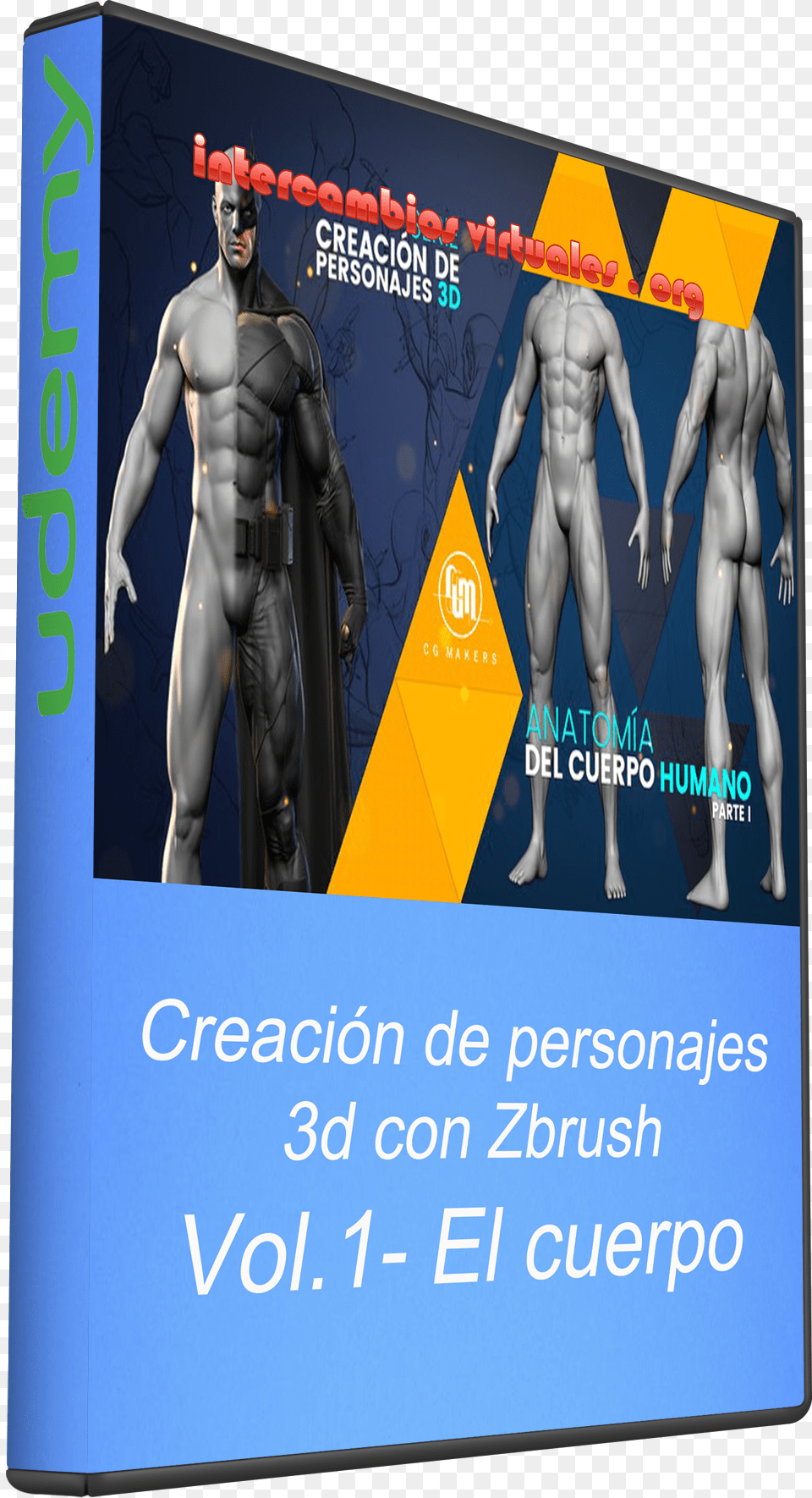 Creacin De Personajes 3d Con Zbrush Vol Barechested, Adult, Person, Man, Male Free Png