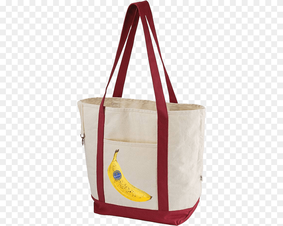 Cream Amp Maroon Tote Bag Shoulder Bag, Accessories, Banana, Food, Fruit Free Png
