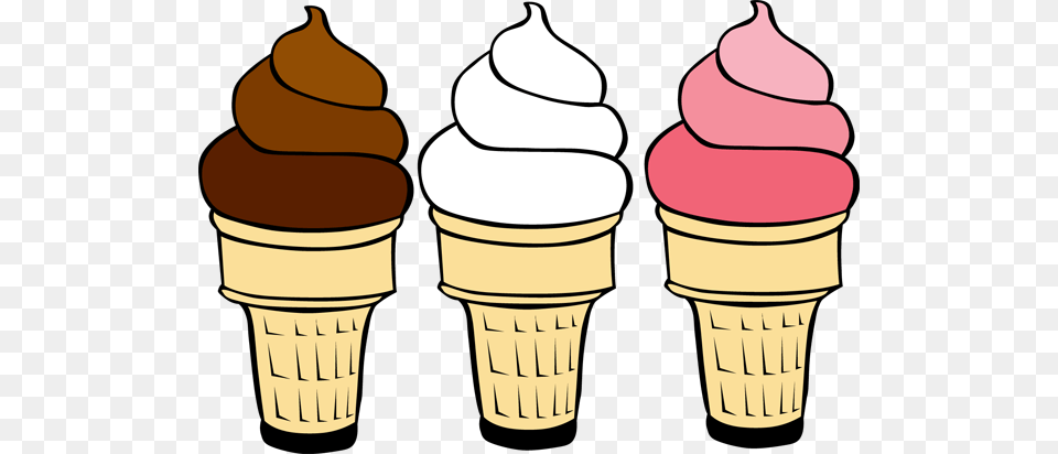 Cream Clipart Four Ice, Dessert, Food, Ice Cream, Soft Serve Ice Cream Free Png Download