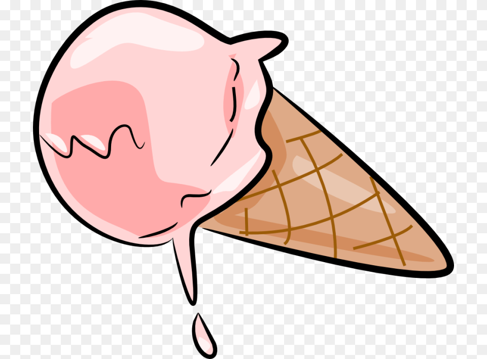 Cream Clipart Melting Ice, Dessert, Food, Ice Cream, Animal Free Png Download