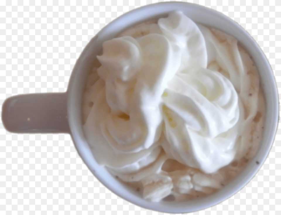 Cream Coffee With Cream, Dessert, Food, Whipped Cream, Frozen Yogurt Free Png Download