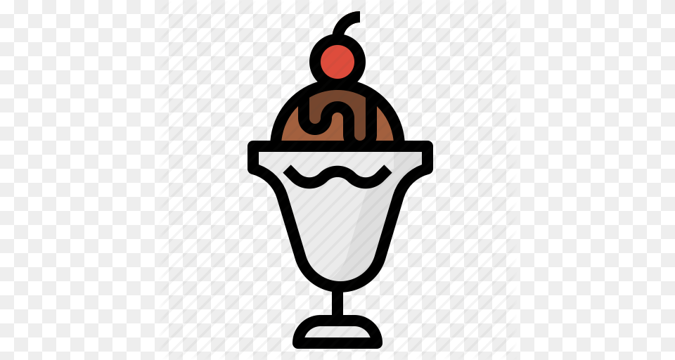 Cream Desserts Ice Sundae Icon, Dessert, Food, Ice Cream Free Png