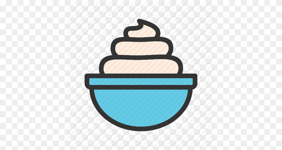 Cream Foam Soft Whip Whipped Yoghurt Yogurt Icon, Dessert, Food, Ice Cream, Cake Png Image