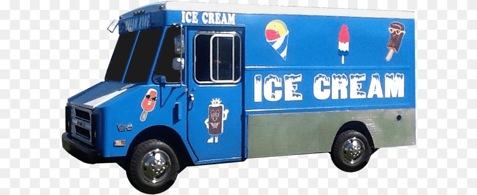 Cream King Ice Cream Truck Ice Cream Truck, Transportation, Vehicle, Moving Van, Van Free Png Download