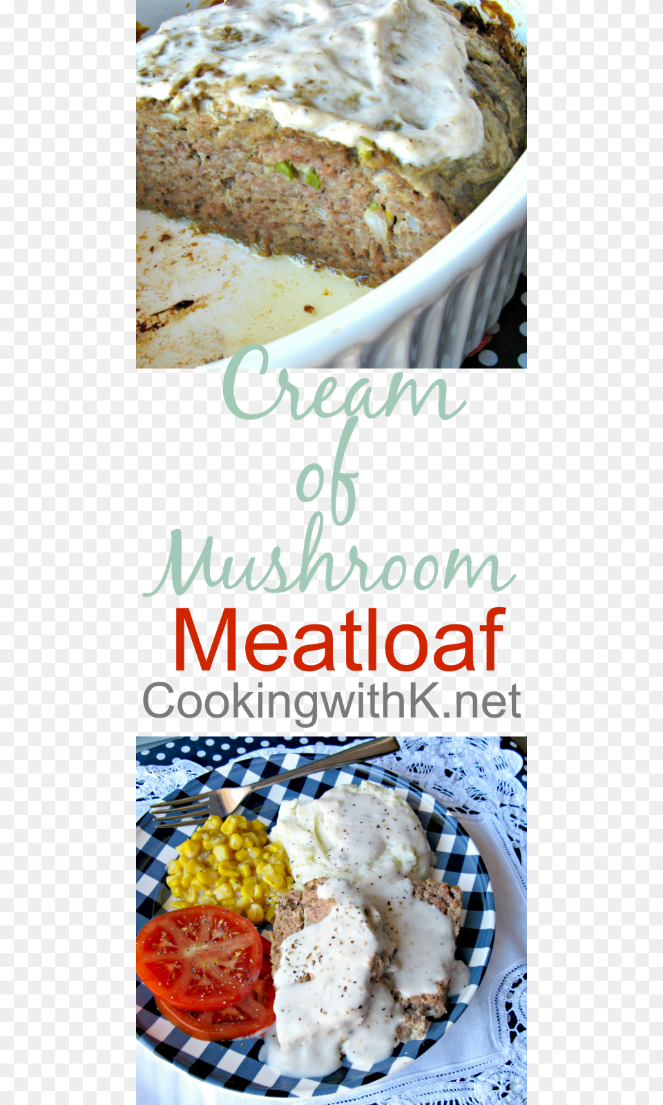 Cream Of Mushroom Meatloaf By Cookingwithk Custom Listing For Rachel, Food, Lunch, Meal, Dessert Free Png