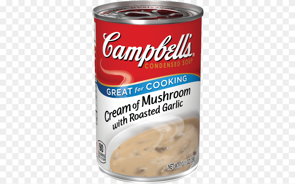 Cream Of Mushroom Soup In Can, Tin, Aluminium, Canned Goods, Food Png Image