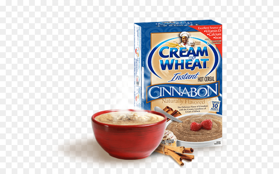 Cream Of Wheat Cinnabon Instant Hot Cereal Packets, Breakfast, Food, Oatmeal, Bowl Free Png