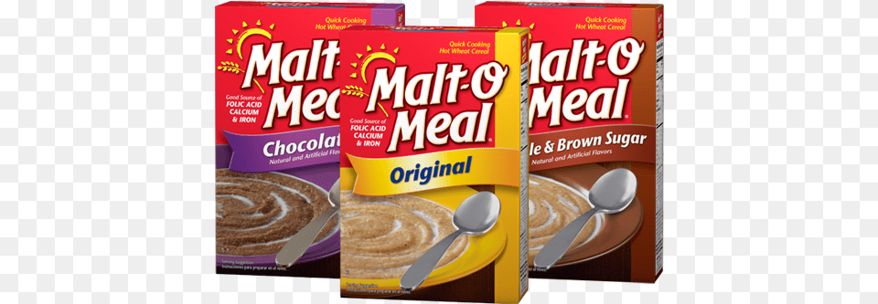 Cream Of Wheat Is A Brand Of Farina A Porridge Type Malt O Meal Chocolate Hot Wheat Cereal 28 Oz, Cutlery, Spoon, Dessert, Food Free Png Download