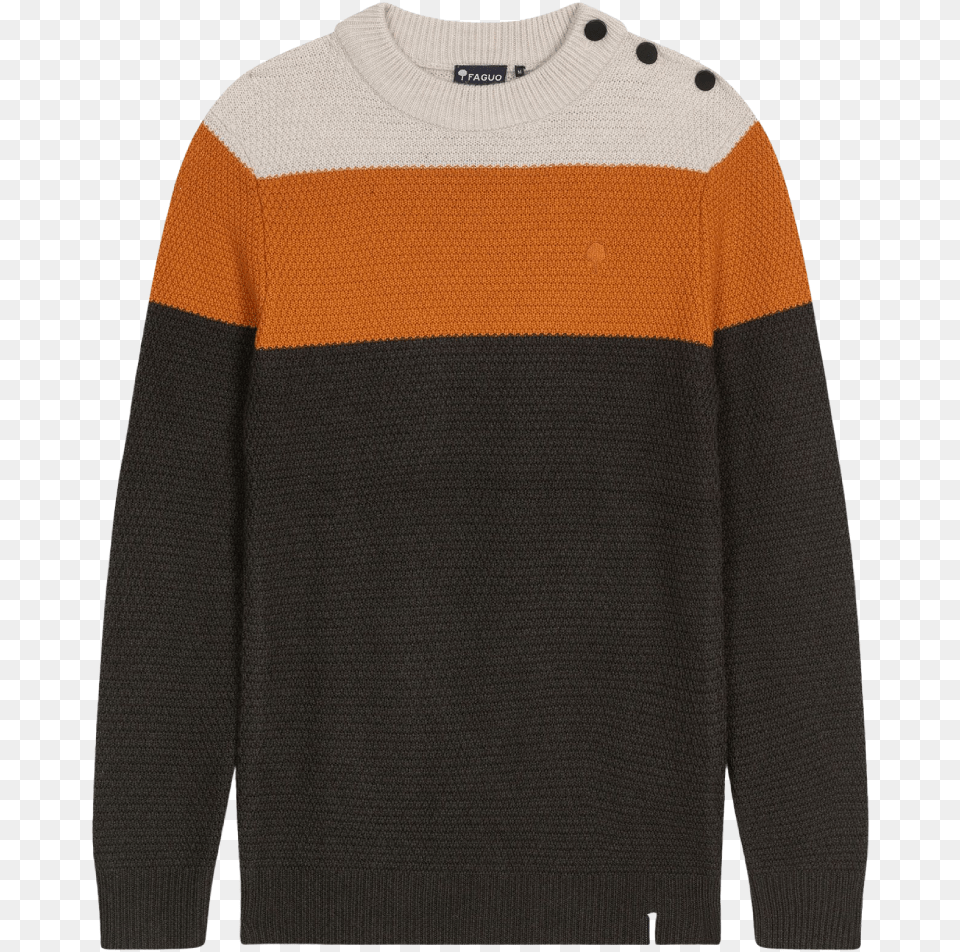 Cream Orange And Khaki Wool Lucio Sweater Sweater, Clothing, Knitwear, Sweatshirt Png Image