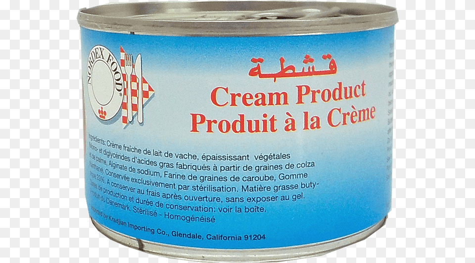 Cream Product Nordex Food, Tin, Aluminium, Can, Canned Goods Free Png Download